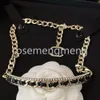 Hoogwaardige juwelen ketting ketting ontwerperbrief Brief Paar 18k goud koper kristal diamanten kettingen parel ketens mannen dames minnaar accessoire geschenken