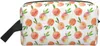 Storage Bags Peach Cosmetic Bag For Women Large Makeup Pouch Waterproof Toiletry Accessories Organizer Girls