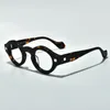 선글라스 프레임 레트로 둥근 아세테이트 광학 안경 남성 여성 수제 빈티지 근시 처방 안경 디자이너 안경 230325