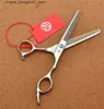 Hair Scissors Professional Hair Clippers 5.5 6 Zilong Japan 440C Corte fino com dentes de dupla face 15% Taxa de emagrecimento Z2001 Q240426 Q240426