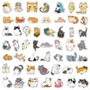 Trasferimento tatuatore 10/30/50pcs kawaii gatto kitty adesivi per animali gravi per bambini giocattoli per laptop per telefono stazionario campeggio auto