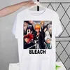 Męskie koszulki Kurosaki Ichigo Tekkou Skull T Shirt Men Nowe swobodne krótkie wybielone bielone wybielacz Tshirt Homme manga unisex T-shirt TS T240425