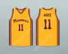 Niestandardowe nazwa Niedąsiam młodzież/dzieci Arthur Agee 11 John Marshall Metropolitan High School Commandos Yellow Basketball Jersey Top Sched S-6xl