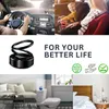 1PC Portable Kinetic Mini Car Air Freshener Solar Powered Double Ring Rotating Air Cleaner Perfume Fragrance Diffuser Decoration 240425