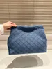 Borsa a tracolla a catena di design, borsa in denim alla moda, borsetta, borsa di lusso, borse