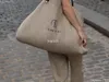 Nowy projektant ANINE Torba zakupowa w stylu wakacyjna torba na plażę na plażę duża pojemność płótna torba na bitę Bing torebka