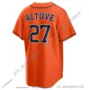 Houtsons Custom Baseball Jerseys Jose Altuve Yordan Alvarez Alex Bregman Nolan Ryan home away jersey men women Youth S-3XL