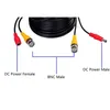 59ft 18m 32ft 10m BNC+DC CCTVケーブルアナログAHD CVI CCTV監視カメラDVRキットビデオパワー2IN1ケーブルカメラ