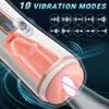 Automatische zuigende mannelijke masturbators Cup 3d textured pocket vagina pussy stroker voor man zelfaanvallende seksspeeltjes met 10 vibratie 240423