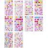 Tattoo Transfer Muticolor Self Adhesive Gems Stickers for Crafts Bling Rhinestones Assorted Shapes Jewels Rhinestones Stickers Girls Kids Gifts 240427