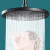 Badezimmer Duschköpfe Neue 10 -Zoll -Niederschlags -Duschkopf Luft angetriebene Regendecke Hochdruck Regen Dusche Badezimmer Wand Verstellbarer Set Duschkopf