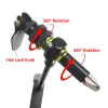 アクセサリーELL 360°回転アシストフックバインディングVise/ Fly Tying CCLAMP Vise with Harded Steel Jaws Fishing Lure Making Tools