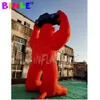 Advertising cartoon 10mH (33ft) with blower red green purple inflatable gorilla chimpanzee with car custom logo printed for promotion