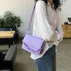 Omuz Çantaları Retro Zincir Tasarım Mini PU Deri Derek Renk Kadınlar için 2024 Yaz Leydi Çanta Kadın Moda Çapraz Vücut Bag