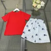 Popular baby tracksuits Summer boys suits kids designer clothes Size 100-160 CM Horse riding pattern print T-shirt and shorts 24April