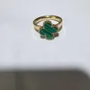 Petits anneaux de bijoux élégants sans déformation nouvelle bague rouge chanceuse avec conception unique fermée 18K avec VNain commun