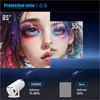 Projektoren Hy300 Pro Smart Projector Dual WiFi6 250ansi BT5.0 Automatische Korrektur1280 720p Full HD 4K Outdoor Home Video Mini -Projektion