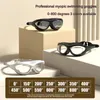 -1.5 To -9 Myopia Swimming Goggles Adult Men Women Large Frame HD Clear Or Electroplated Waterproof Anti-Fog Swim Eyewear 240412