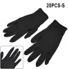 Gloves 20/100Pack Disposable Nitrile Gloves Black Latex Free Tattoo Cleaning Protective Glove For Work Kitchen Cooking Tools