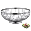 Baskets Decorative Snack Dish Bowl Stainless Steel Table Holder Storage Countertop Vegetable Basket Multipurpose Hollow Fruit Organizer