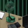 Electric Fans Electric Fan Telescopic Folding Small Fan USB Laddning Student Dormitory Office Desktop Mute Big Wind Camping Fan