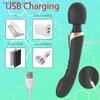 Andere gezondheidsschoonheidsartikelen 2-in-1 vrouwelijke vaginale massager G-spot masturbator Massager nep penis vibrator volwassen vrouwelijke vibrator scene Q240426