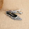 Casual Shoes Silver Sequin Pointed lågklackad singel The Fairy Shallow Mouth Empty Banket