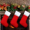 Dekorativa figurer 12st julstrumpa Santa Claus Candy Sock Bag Xmas Tree Hanging Decor Gift Wall for Home Garden Decorations Art