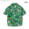 Męskie koszulki męskie koszulka z krótkim rękawem Hawajska Hawajska odzież Owczesna najlepsza plażowa wakacje spersonalizowane odzież Q240426