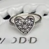 925 STERLING Silver Heart Of Winter Saint Valentin de la Saint-Valentin Ring Fashion Fashion Gift 196371CZ Anneau de diamant