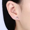 Stud Earrings Ann&Snow Authentic 925 Sterling Silver 5mm Zirconia Stone For Women Luxury Jewelry