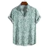 Camicie casual maschile leopardo hawaiane sexy maschio floreale camisa slim fit maniche corta festa spiaggia camicie da uomo casual maschile per uomo abbigliamento sociale retrò 240424