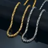 Strands Mens Gold Chain Necklace 20 23 26 Mens Corinth Gold Stainless Steel Necklace Byzantine Necklace Mens Jewelry 2020 240424