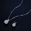 Four Claw Classic Mosan Diamond Necklace for Women d Color 1 925 Sier Mosan Pendant Necklace