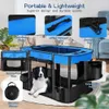 Cat Carriers Crates Houses Pet game pen foldable dog and cat game pen portable sports kennel tent box waterproof and breathable sunshade indoor and outdoor 240426