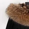 Mens Down Parkas 2022 Men Winter Jacket Natural Raccoon pälsrockar Huven Varma långa jackor plus storlek 7xl Male tjock riktig kappa