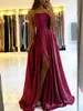 Runway Dresses Elegant and dusty rose long ball dress suitable for women sexy 2023 without back side seam suspender satin evening dress Vestidos De Gala Y240426