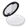 Storage Bottles Ultra-thin Portable Plastic Powder Box Handheld Empty Loose Pot With Sieve Mirror And Puff Travel MakeupContainer