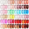 Lilycute Jelly Nackt Gel Nagellack durchscheinende Farbe Vernis halb dauerhaft Lack rosa transparente Kunst 240425