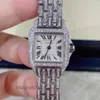 Cadran travaillant des montres automatiques Carter Womens Regardez Sandoz Square Quartz W25064Z5 avec diamant réglé à l'arrière