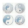 Tattoo overdracht vijf elementen yin en yang tai chi acht diagrammen patroon metalen stickers mobiele telefoon stickers laptop auto stickers decoratie 240426