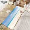 3d plage waves chambres tapis de chevet de chevet de mer.