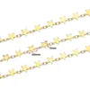 1 meter 7 mm Roules staal Goud handgemaakte ster charmeketens voor dames ketting armband Anklet keten sieraden maken voorraden bulk 240410