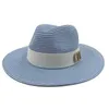 Hates anchos de cortes Bucket Sombreros Panamá Jazz C Sombreros de verano para mujeres Men Nuevo sombrero de sol colorido Sombrero al aire libre Protección Sol Sombrero de playa Unisex Str Historial 2022 J240425