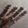 Onthelevel Leather Nato Strap 20mm 22mm 24mm Zulu Strap Vintage First Layer Cow Leather Watch Band med Five Rings Buckle #E CJ191313Y