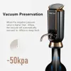 Bar Tools Waterproof electric wine aerator alcohol output setting wine analyzer distributor pump 10 day vacuum protection wine stopper 240426