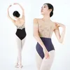 Wear sur scène Ballet Ballet Femmes Femmes Costumes de danse à manches courtes Gymnastique Bodys adultes Performance Performance Dancear