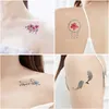 Tattoo -overdracht 30 stcs/set tattoo Tijdelijke bloem hart vlinder Butterfly nep tatoeages stickers voor dames dames zomers feest handpolhand borstarmbeen 240427