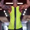 Chemises Men Top Top Gym Workout Singlet Sans manches Blouse Stringer Tops Tops Body Body Body Muscle