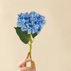 Decorative Flowers Artificial Hydrangea Bouquet In Bulk Real Touch For Home Decorations Wedding Party Events Living Room Girl